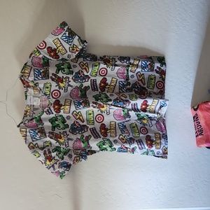 Marvel avenger scrub top